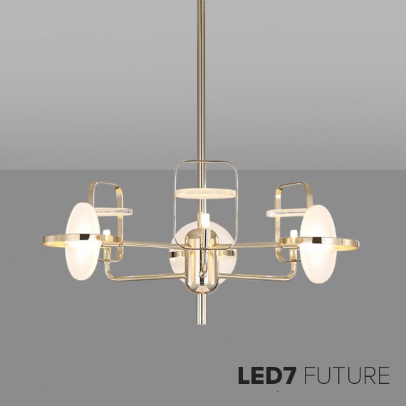 Loft Industry Modern - The Gold Light Chandelier